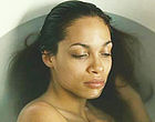 Rosario Dawson lays naked in a bathtub clips