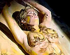 Christina Cox paints her totally nude body videos