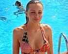 Leighton Meester topless and wet bikini scenes nude clips