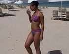 Alicia Keys in a bikini at the beach videos