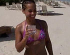 Alicia Keys in bikini on the beach videos