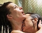 Milla Jovovich has wild lesbian sex in shower clips