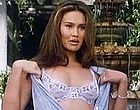 Tia Carrere teases in sexy lacy lingerie videos