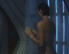 Carrie Anne Moss showering in red planet videos