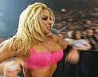 Trish Stratus flashes ass in lacy panties clips