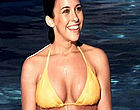 Lacey Chabert shows big tits in wet bikini clips