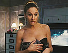 Sarah Jessica Parker shows deep cleavage in bra videos