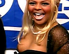 Lil Kim exposing nude tits in public clips