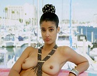 Jessica Clark topless on a yacht clips