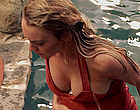 Lindsay Lohan pole dance in red lingerie clips