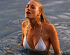Yvonne Strahovski sexy spy in white bikini & wet clips