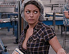 Mila Kunis sexy side boob in Extract clips
