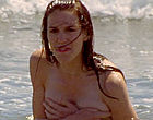 Christy Carlson Romano lost bikini top in the ocean clips