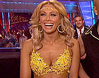 Kym Johnson cleavage in sexy yellow dress videos