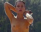 Julie Warner topless & wet beach lakeside clips