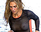 Molly Sims cthru wet top & bikini bottoms clips