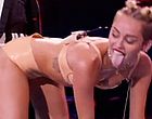 Miley Cyrus skin tight outfit twerking clips