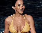 Lacey Chabert sexy yellow bikini pool side clips