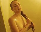Lindsay Lohan wet boobs while showering clips