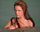 Kelly Brook floating nude boobs in ocean clips