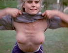 Mariel Hemingway flashes bare tits in public clips