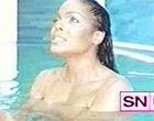 Janet Jackson topless in water clips