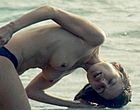 Elena Anaya swimming topless in the ocean nude clips