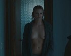 Charlize Theron walking and showing her boobs clips