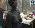 Jennifer Lawrence nude, covered with bodypaint clips