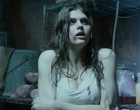 Alexandra Daddario see through to tits in movie clips