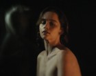 Emilia Clarke posing nude in movie clips