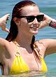 Ashlee Simpson paparazzi bikini beach shots pics