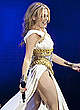 Kylie Minogue shows her legs on the stage pics