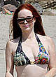 Phoebe Price caught in bikini on the beach pics