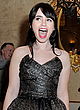 Lily Collins very hot in strapless dress pics