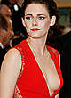 Kristen Stewart posing in red dress @ premiere pics