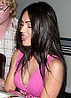 Megan Fox busty in short pink dress pics