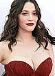 Kat Dennings deep cleavage in red dress pics