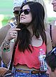 Lucy Hale busty in belly top & shorts pics