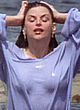 Kirstie Alley naked pics - wet blouse clinging to boobs