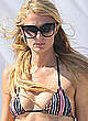 Paris Hilton in bikini on the beach pics