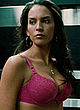 Genesis Rodriguez naked pics - great cleavage in pink bra