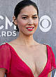 Olivia Munn sexy cleavage in red dress pics