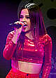 Becky G sexy performs red dressed pics