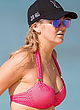 Stephanie Pratt busty in a skimpy pink bikini pics