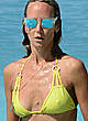 Lady Victoria Hervey in yellow bikini in barbados pics