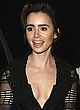 Lily Collins see-thru showing huge cleavage pics