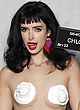 Krysten Ritter topless but covered by topping pics
