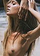 Maya Stepper naked pics - posing topless at the beach