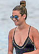 Lea Michele paddleboarding in a swimsuit pics
